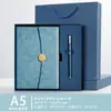 Set de regalo de caja de regalo con cuaderno y termo para negocios con logotipo personalizado, regalo para evento escolar, recuerdo, cuaderno de reunión