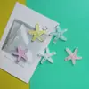 Dibujos Animados Lindos Coloridos Lentejuelas Transparentes Tamaño Mediano Estrella de Mar DIY Pasador para el Cabello Accesorios para el Cabello Funda de Teléfono Accesorios de Decoración con Pegamento de Crema