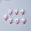Accesorios de Arte de Uñas de Conejo de Dibujos Animados Estilo Japonés Rhinestone de Resina Decoraciones de Uñas Portátiles Accesorios para Fundas de Teléfono Pegamento de Crema Accesorios de Material DIY