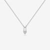 Collar con Candado de Corazón de Plata de Ley S925 Andywen Modelo Nuevo 2023 con Diseño de Diamante Ins Cadena Larga Simple Europea y Americana Tendencia Caliente