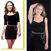 Joyería Transfronteriza Europea y Americana, Cadena para Cintura de Estrella Hueca Personalizada, Cadena Corporal, Accesorios de Cinturón Hip-Hop Versátiles y Simples para Jeans