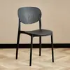 Cadeira Nórdica de Plástico Moderna para Uso Doméstico com Encosto Espesso, Cadeira de Jantar, Cadeira de Estudo para Computador, Banqueta de Treinamento para Reuniões de Escritório