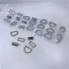 Crea una Hebilla de Clip Multidentada de 1.5 cm Hebilla Larga Koyo Diámetro Interior de 1.6 cm Hebilla Semicircular en Forma de D Color Perla 17 mm
