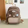 Mochila Escolar Infantil Modelo Novo 2026 para Meninas, Resistente à Água, Grande Capacidade, Mochila Transfronteiriça em Tecido Oxford