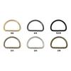 Herrajes para equipaje al por mayor ancho interior 3.8cm Hebilla D semicircular hebilla bolsa con anillo de conexión de cadena hebilla D semicircular
