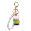 Llavero de Resina de Tigre Gordo de Dibujos Animados para Mujer, Lindo y Exquisito, Cadena Colgante para Teléfono Móvil, Cuerda de Mano, Muñeca, Llavero, Colgante para Bolso