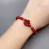 Suministro en Vivo de Douyin Collar Pendientes Anillo de Arena Dorada Púrpura Rosa Decoraciones de Piedra Preciosa Mineral Crudo Pulsera de Cinabrio