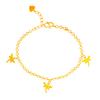 Tobillera de Imitación de Oro de 18K de Lujo Ligero Estilo Japonés y Coreano Joyería de Verano para Mujer Moda Estilo Coreano Tobillera Dorada de Arena Dongdaemun Joyería