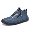 2025 Outono/Inverno Novo Amazon Botas Martin Masculinas Cano Médio-Baixo Casual Botins Casal Versátil Zíper Lateral Sapatos Femininos