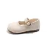 Zapatos de Cuero para Bebé Niña con Boca Baja y Suela Suave, Nuevo Estilo Otoño 2025, Zapatos Individuales Estilo Británico para Niñas Pequeñas, Modernos para Niños Pequeños y Niños Pequeños