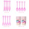 Transfronterizo En Stock Tema de dibujos animados de Pony Rosa Suministros para fiesta de cumpleaños infantil Plato de papel Mantel Banderín Cuchillo Tenedor Cuchara Juego