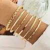 Estilo Retro Europeo y Americano, Único y Exagerado, Simple y de Moda, Apilable, Nudoso, Conjunto de Brazaletes Abiertos Geométricos Irregulares, Joyería