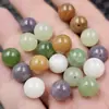 Cuentas redondas de cuarzo, cuentas sueltas de jade, color azúcar moreno, morado ahumado, verde transparente como el hielo, pulsera, collar, accesorios de joyería, cuentas