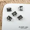 Productos Terminados de Azúcar para Uñas, Decoraciones de Pedrería Apiladas, Cristales Rectangulares K9 de Alta Calidad Súper Brillantes para Uñas, Moño