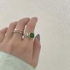 Anillo Geométrico Dulce Colorido de Esmalte para Mujer, Moderno y Elegante, Adecuado para el Trabajo, Anillo Abierto de Bloques de Color, Anillo para el Dedo Índice, de Moda
