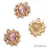 Colar Pingente Pequeno Doce de Liga Metálica Vendido em Massa Transfronteiriço com Strass Cor AB Pulseira DIY Feita à Mão Materiais de Joias Acessórios