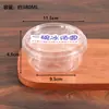Tigela Transparente Redonda com Tampa para Embalagem de Gelo em Pó Bolinhos de Arroz com Gelo Tofu de Feijão Embalagem Descartável Caixa Espessa de Grau