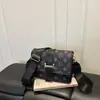 Bolso pequeño cuadrado retro de alta gama 2026 para mujer, bolso de mano de moda, bolso cruzado, estampado, versátil, con bloques de color, moderno