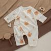 Mameluco de Verano de Algodón Puro para Recién Nacido Protección de Vientre de Conejito Mameluco para Casa Traje de Verano para Bebé Estilo Monje Algodón Puro Estilo Delgado