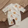Macacão de Verão Ultra-fino 100% Algodão para Recém-nascido Proteção da Barriguinha do Bebê Mangas Longas Chapéus Algodão Respirável Classe A Roupa de Ar Condicionado Macacão Longo para Subir