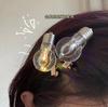 Grampo de cabelo de lâmpada personalidade feminina criativo adereços para fotos clipe bico de pato franja lateral clipe para cabelo desfiado adorno de cabeça