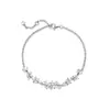 Collar de Plata Pura 999 Flor de Glicina para Mujer, Lujo Ligero Nicho Nuevo Estilo Popular 2026, Regalo para Novia en el Día de San Valentín Chino