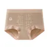 Calcinhas Femininas de Algodão Puro com Cintura Alta e Controle de Barriga Pequena, Renda Jacquard Sem Costura 10A, Forro Estendido de Algodão Puro, Boxer Briefs Femininos