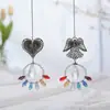 Joyería Temática de Animales, Bolas de Luz Decorativas, Colgantes de Ángeles, Ángeles Abeja, Colgantes de Cristal de Calavera en Forma de Corazón, Suministro Transfronterizo