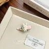 Pinza de pico de pato con forma de corazón de perla suave estilo coreano, pinza lateral de conejito linda y dulce, pinza para flequillo de niña, accesorio para el cabello al por mayor para mujeres