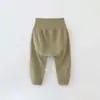 Leggings de cintura alta para bebê, roupa de casa, calça base para outono e inverno, roupas infantis An'yang