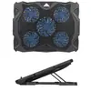 Radiador de notebook para jogos e-sports, ventoinha silenciosa, suporte de resfriamento de plástico, base de liga de alumínio RGB