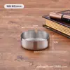 Sureste Asiático grueso anti-caída metal acero inoxidable cenicero ins alta gama tacto regalo cenicero venta al por mayor imprimir logo
