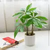 Suministro directo de fábrica de flores artificiales flor artificial árbol rico bonsái decoración interior creativa planta verde artificial planta en maceta de simulación generación de cabello
