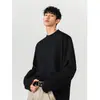 Ropa de punto de cuello redondo nueva para Otoño e Invierno 2025 Estilo perezoso casual retro americano Ropa de punto para hombre de color liso