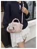Bolso de Hombro Individual de Felpa Estilo Coreano Nicho para Mujer Otoño 2026 Nuevo Bolso Esponjoso Elegante para Teléfono Bolso Cruzado para el Trabajo