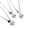 Collar de Corazón Retro Desgastado para Mujer Diseño de Nicho Cadena para Clavícula Colgante de Piedra Natural Accesorio Versátil de Cadena para Suéter