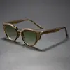 Novos Óculos de Sol Gatinho com Armação de Sobrancelha Tendência, Óculos Planos Antiluz Azul Estilo Retrô Fashionável Wm28022