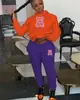 Novo conjunto de moletom com capuz casual de comércio exterior marca de moda conjunto de moletom estampado com cabeça de urso tamanho europeu moletom