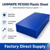 Lámina de Plástico UHMWPE PE1000 Resistente al Desgaste Personalizada de Fábrica