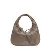 Primavera y Verano 2025 Nuevo Bolso Hobo Clásico Retro de Cuero Tejido Cuero Genuino Gran Capacidad Bolso de Hombro para Mujer