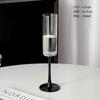 Copa de champán tipo cáliz rojo estilo europeo, copa de cóctel especial de bar de cristal de cristal creativo premium