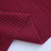 Fábrica mancha de lã Jacquard costela TRC lã misturada sentir ondulada costela dupla face tecido jacquard