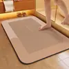 Tapetes de Chão Simples de Cor Sólida para Banheiro, Tapetes de Chão Domésticos para Banheiro Absorventes de Água Antiderrapantes, Tapetes de Entrada Fáceis de Limpar para Porta de Entrada de Entregas