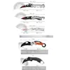 Comercio Exterior Cuchillo de Fruta Plegable Portátil de Acero Inoxidable para Exteriores con Hoja Curva Afilada Alta Dureza Mini Cuchillo Llavero Regalo