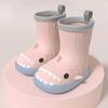 Botas de Lluvia Infantiles de Tiburón Botas de Lluvia para Mujer Niños Bebé Zapatos de Agua Suela Suave Antideslizante Niños y Niñas Pequeños Impermeables de Goma