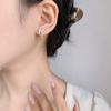 Brincos de estrela Sweet Bow Mang Brincos de fita de estrela Sweet Fashion All-match Simple Ear Bone Nails