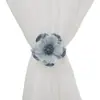 Amarra de Cortina Flor de Pérola Criativa Tiras de Amarração para Cortina Transparente Simples Moderno Ajustável Poliéster Decorativo