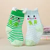 2 Pares de Calcetines Infantiles Tridimensionales de Oreja, Calcetines de Piso para Bebé, Calcetines de Algodón Puro para Bebé con Puntos Antideslizantes de Dibujos Animados, Antideslizantes y Seguros