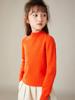 Suéter de cuello alto para niños, otoño e invierno, cálido, de cachemira, para niñas y bebés, color liso, 2024