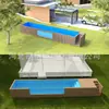 Piscina de Fibra de Vidro Integrada, Piscina Acima do Solo de Instalação Rápida, Piscina Acabada para Vila em Quintal Venda Direta